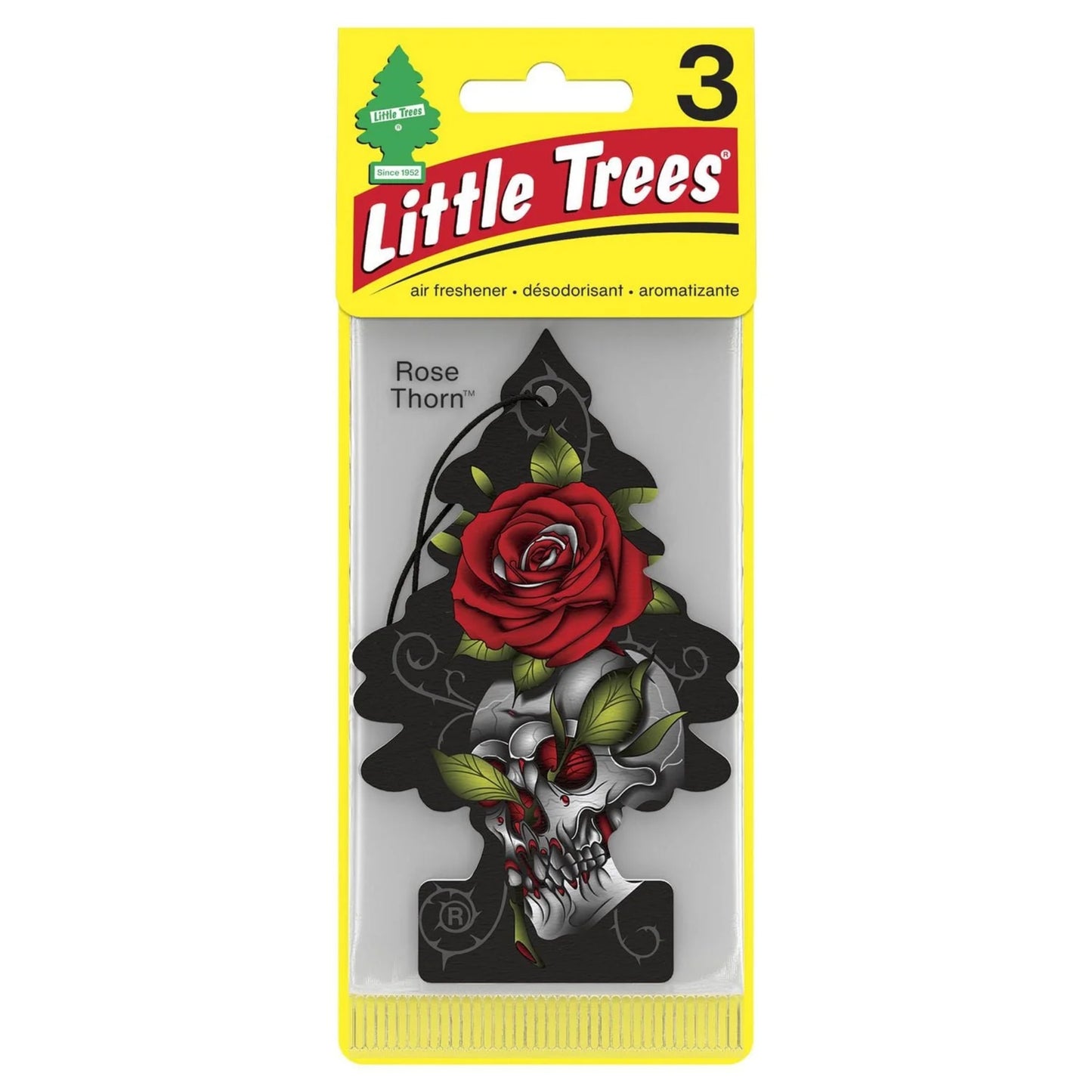 Little Trees Air Freshener Rose Thorns 3/cd