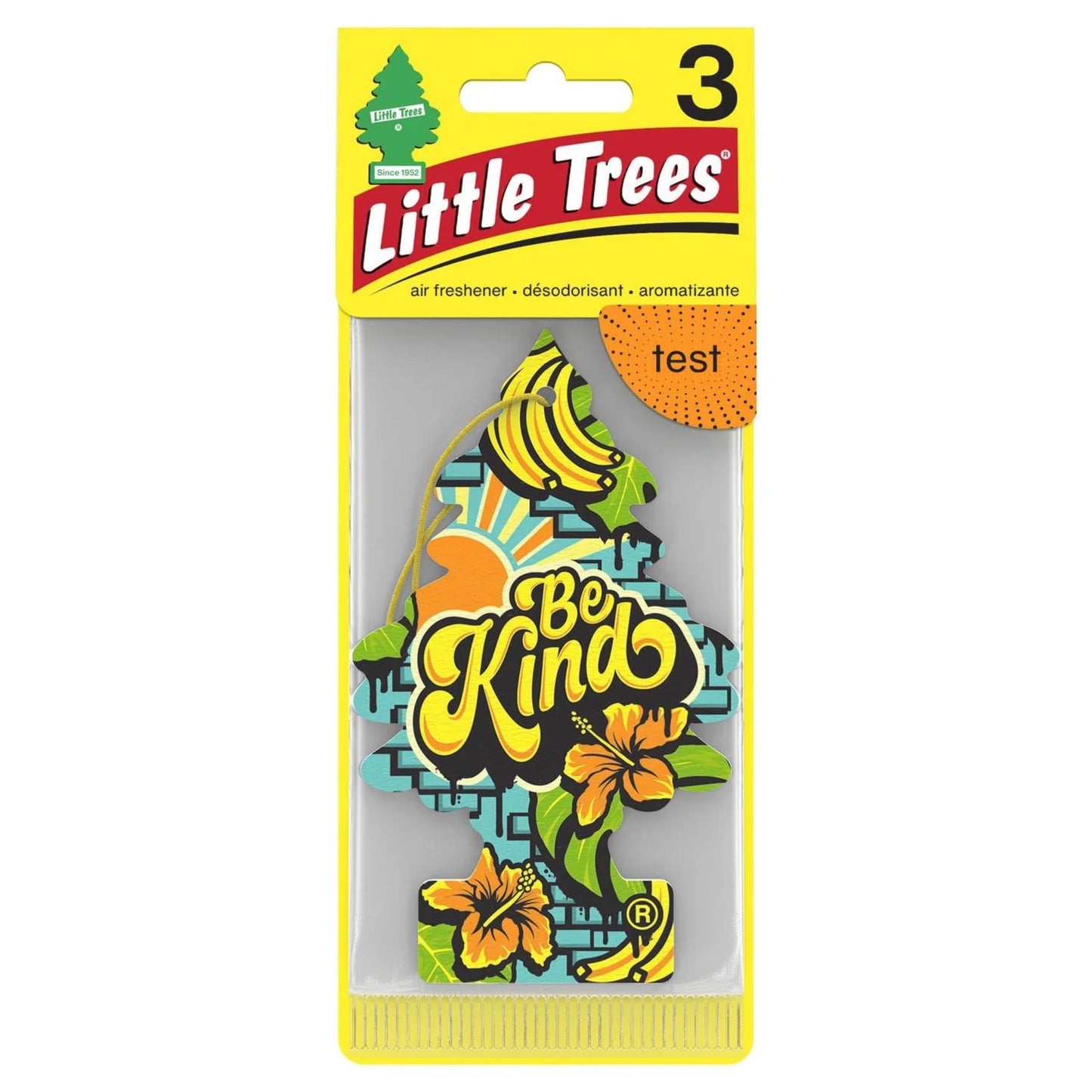 Little Trees Air Freshener Be Kind 3/cd