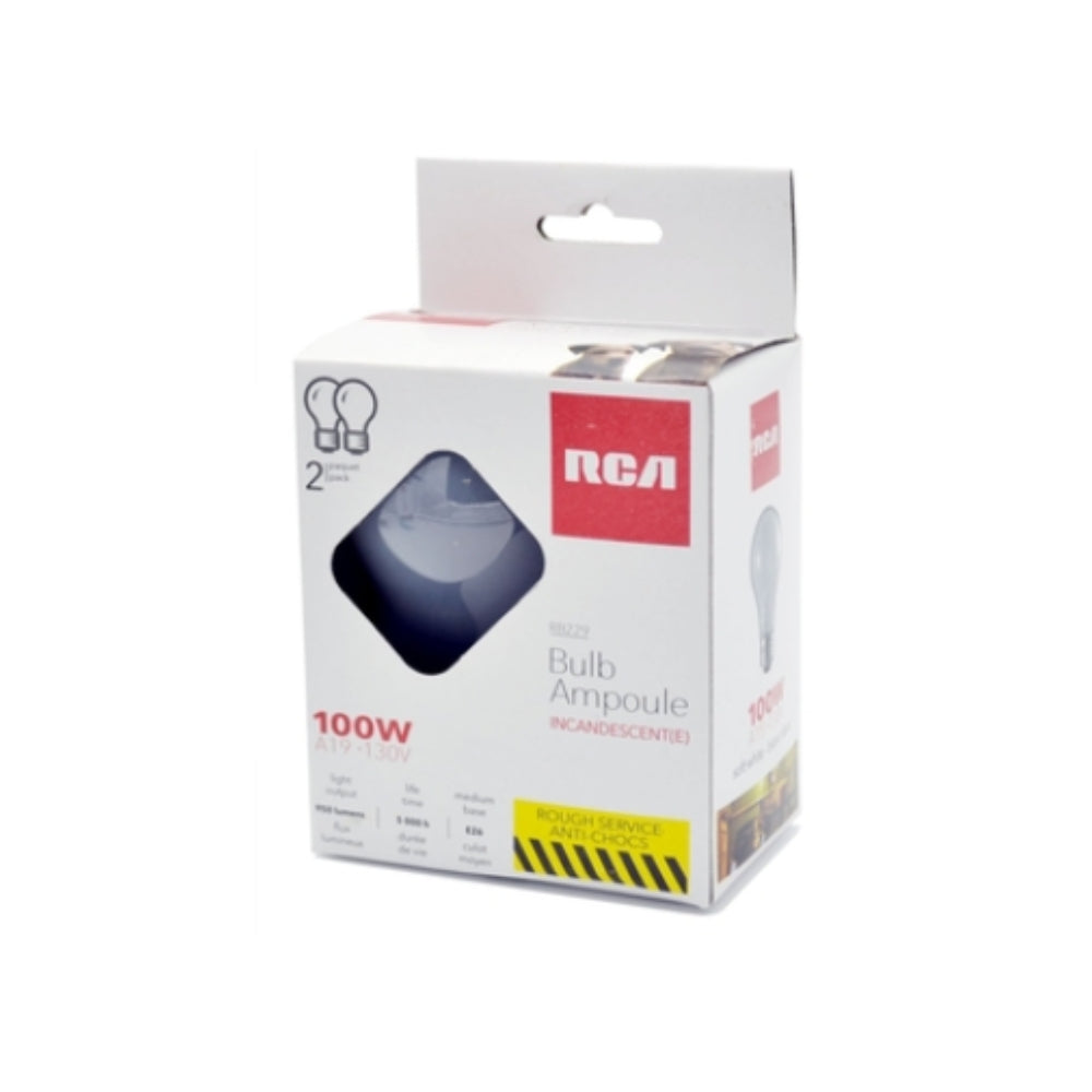 RCA RoughService A19 LightBulb100W SoftWhite 24/Cs