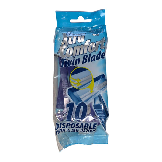 10PK Twin Blade Disposable Men's Razors