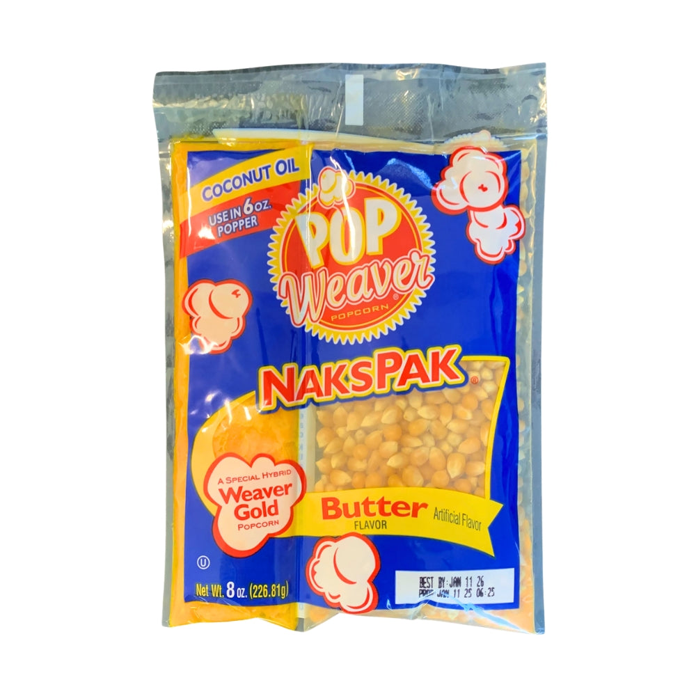 Pop Weaver Popcorn Butter Flavor 8oz (226.81g)