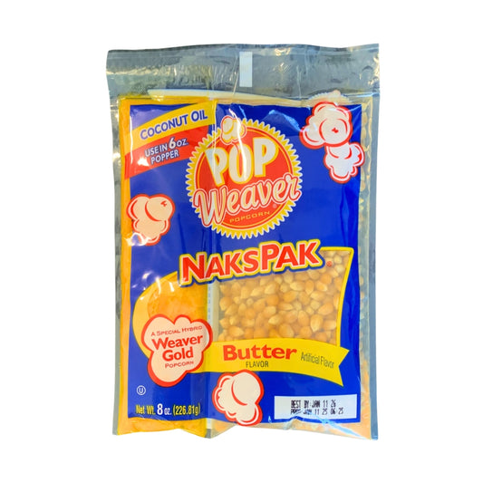 Pop Weaver Popcorn Butter Flavor 8oz (226.81g)