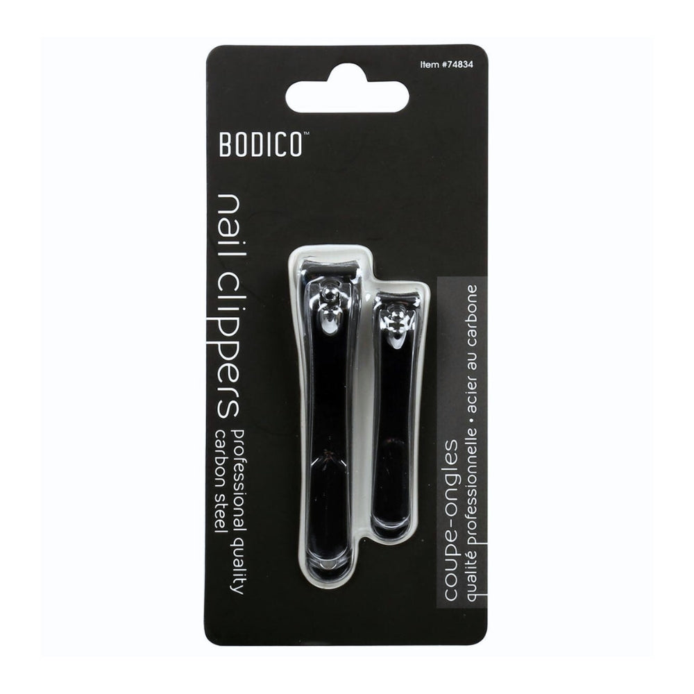 Bodico Nail Clippers 2pc Pro Quality Carbon Steel