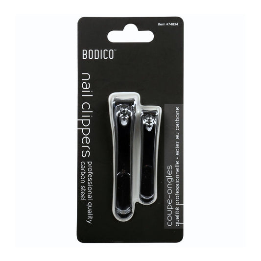 Bodico Nail Clippers 2pc Pro Quality Carbon Steel