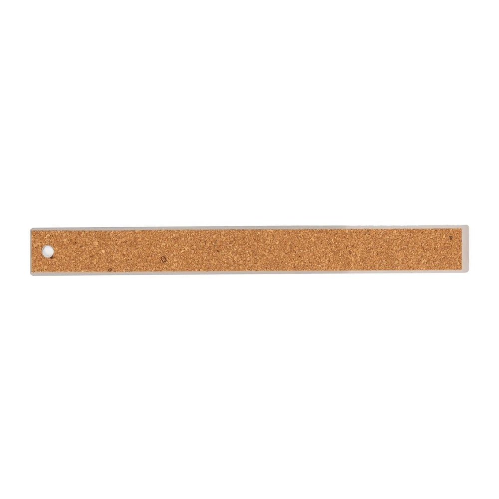 12" Stainless Steel Ruler w/ Cork Backing
