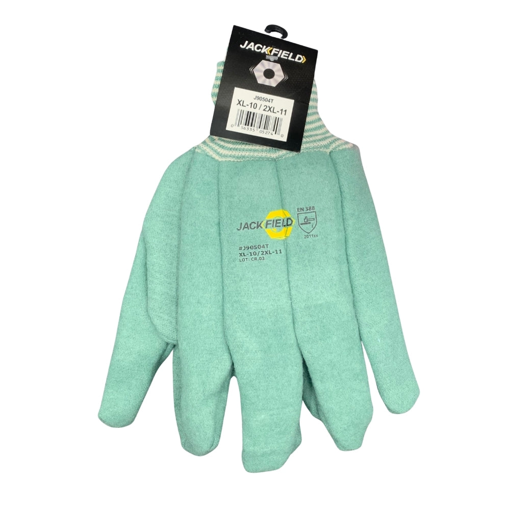 Green Cotton Glove XL/XXL