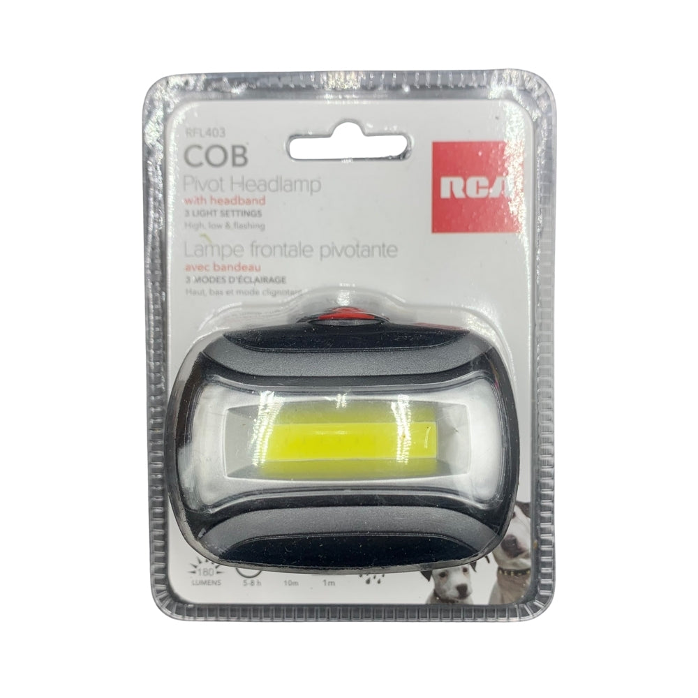RCA cob pivot headlamp
