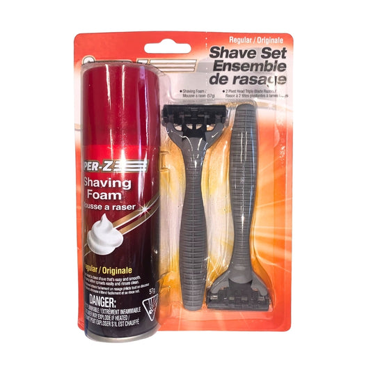 Shaving Kit with Shaving Foam & 2 Razors Reg
