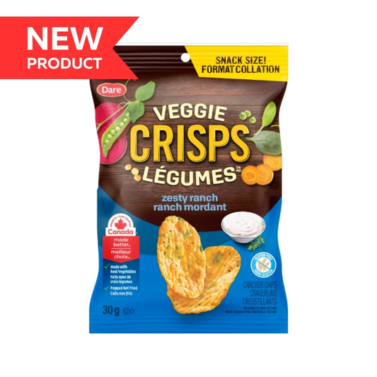 Dare Veggie Crisp Zesty Ranch 30g 8/cs