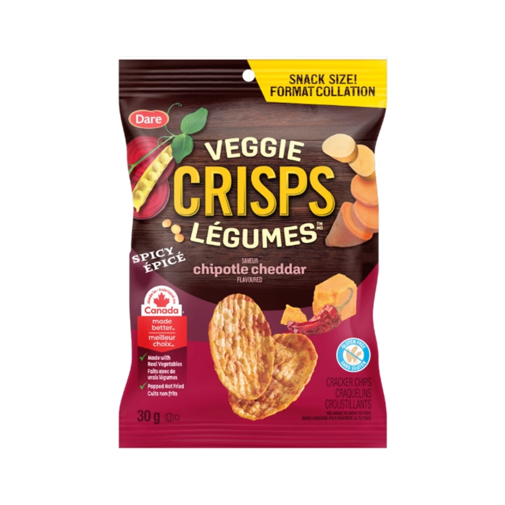 Dare Veggi Crisp Spicy Chipotle 30g 8/c