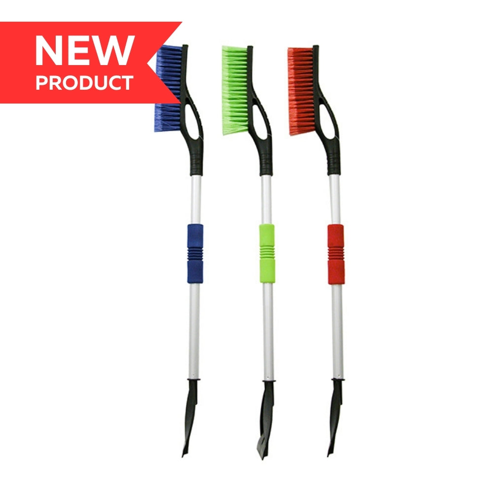 34" Foam Grip Snow Brush with Ice Scraper 3/box