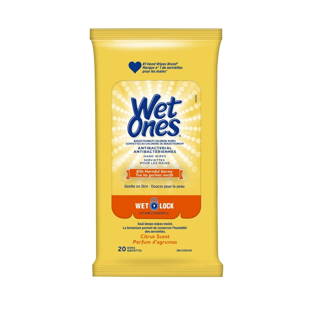 Wet Ones Citrus Antibacterial 20ct
