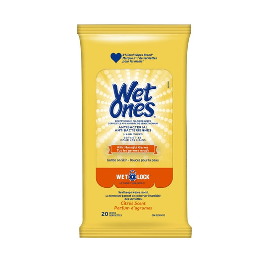 Wet Ones Citrus Antibacterial 20ct