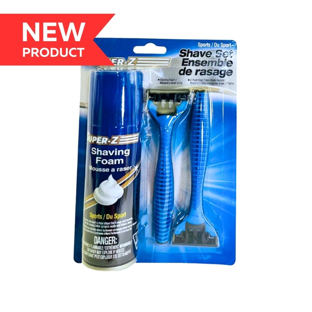 Shaving Kit w/ Shaving Foam & 2 Razors - Sport
