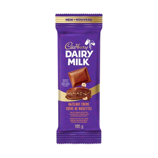Dairy Milk Hazelnut Creme 105g 12/bx