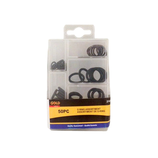 50pc O-Ring Assorted in Plastic Box