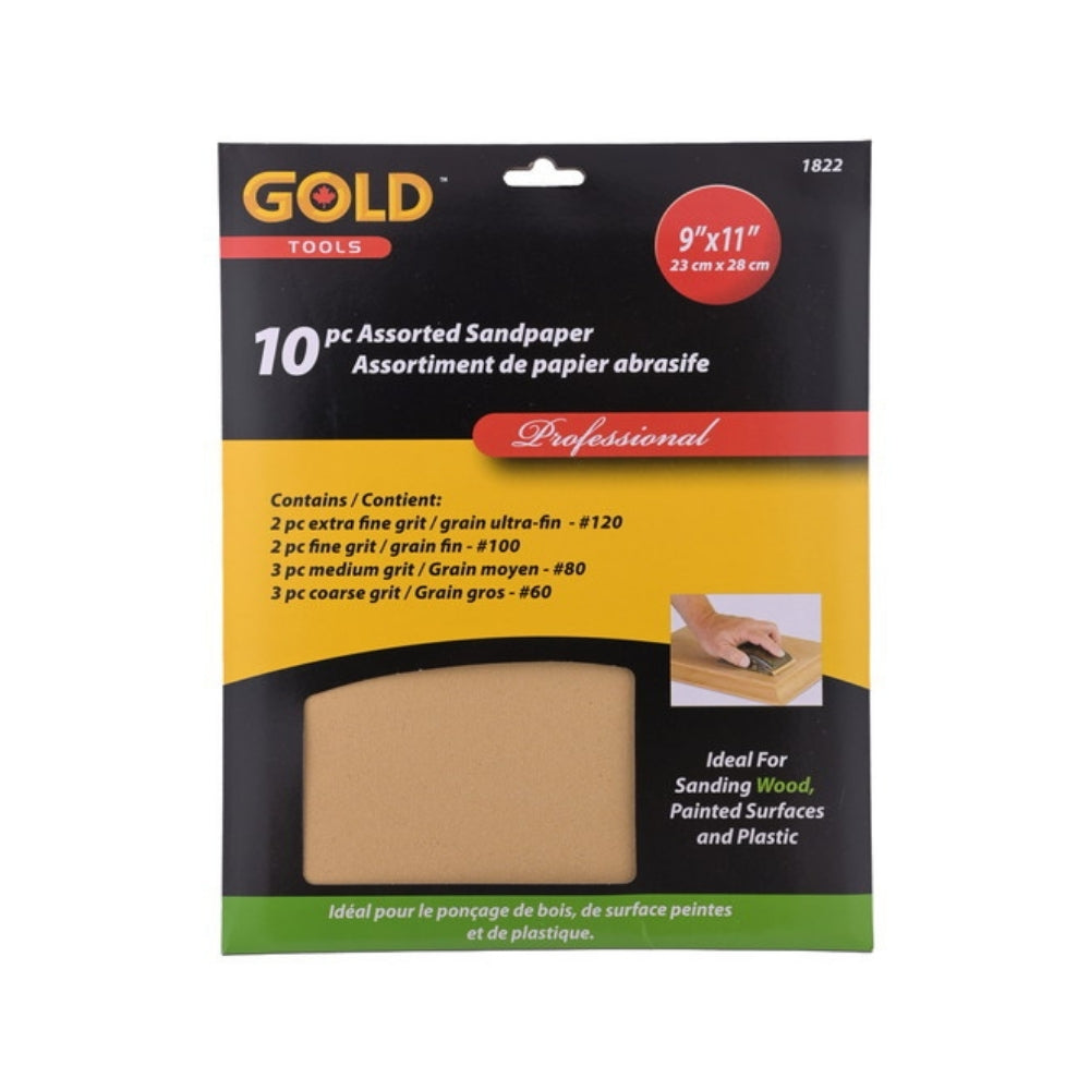 10pc Sandpaper