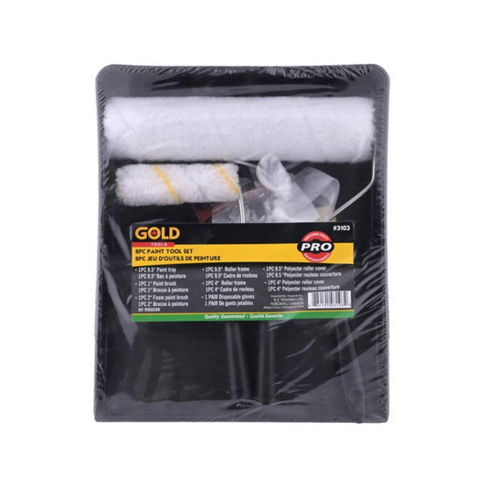 8pc Paint Tool Set in Tray 9.5"