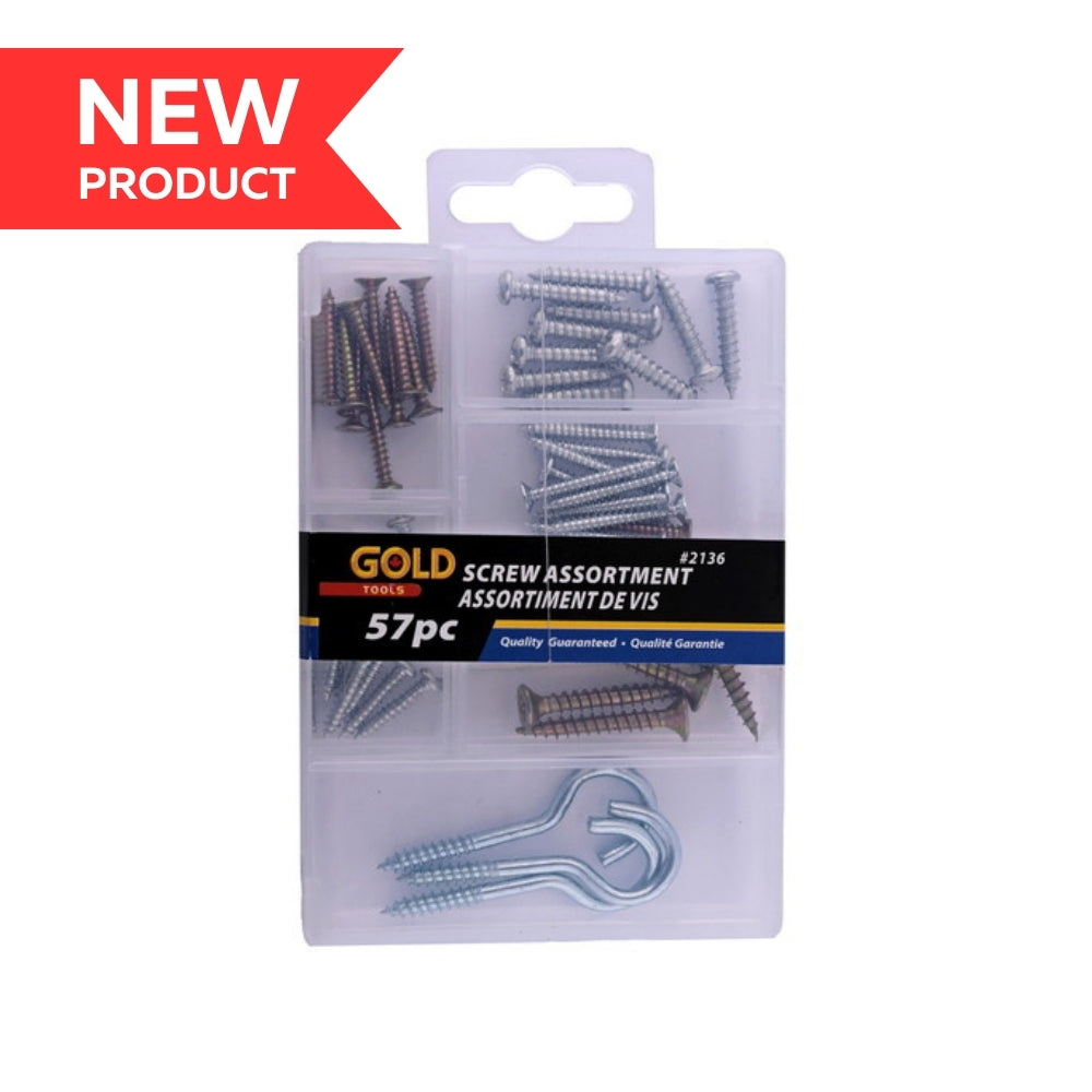 57pc Screw Assorted in Box