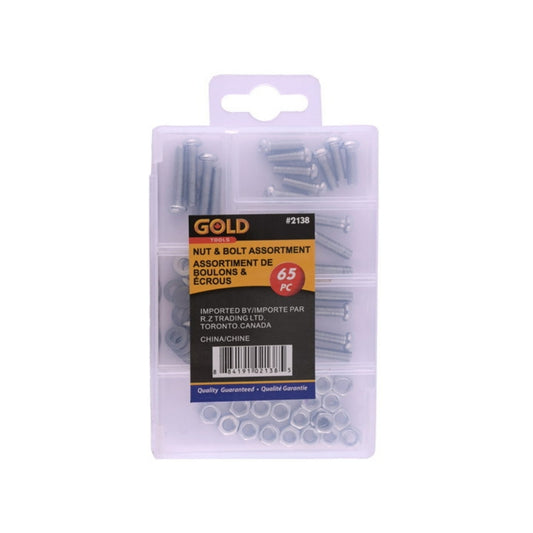 65pc Nut & Bolt Assorted in Box