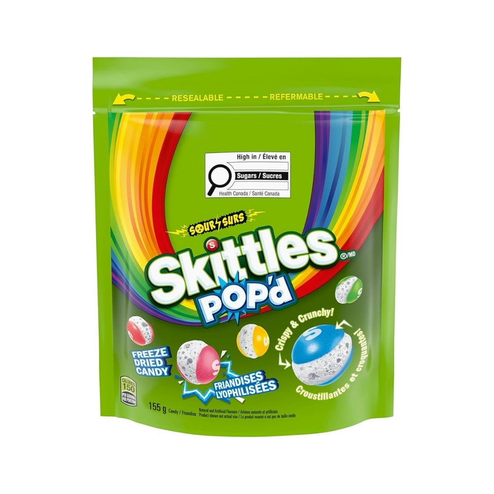Skittles Sour Pop'd 155g