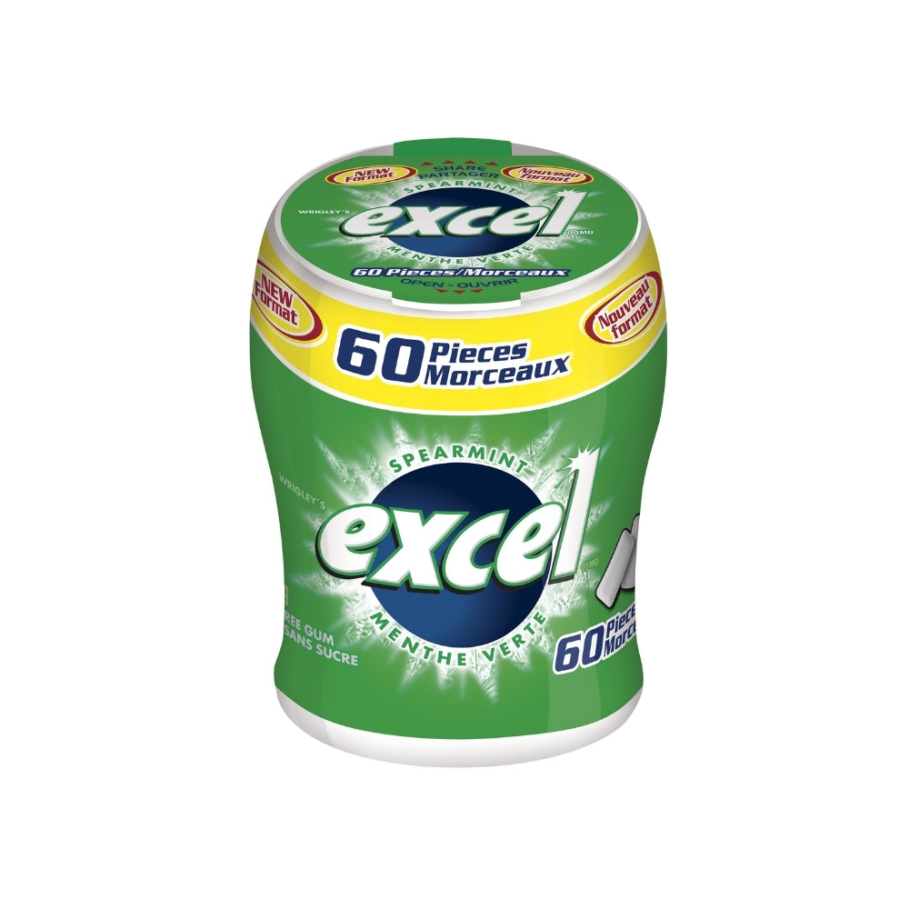 Excel Bottle Spearmint 60pc 6/bx