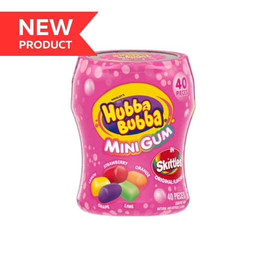 Hubba Bubba Skittles Gum 40pc 6/bx