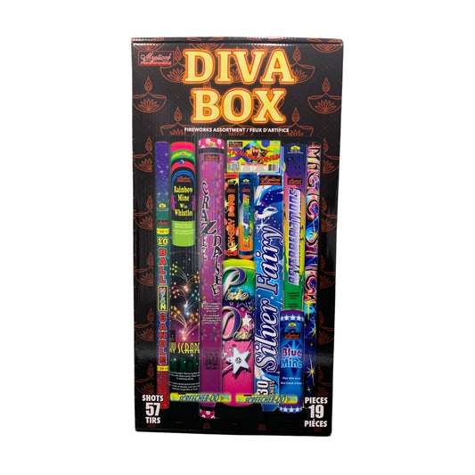 Fireworks Diva Box Kit 57 Shot 19 Piece
