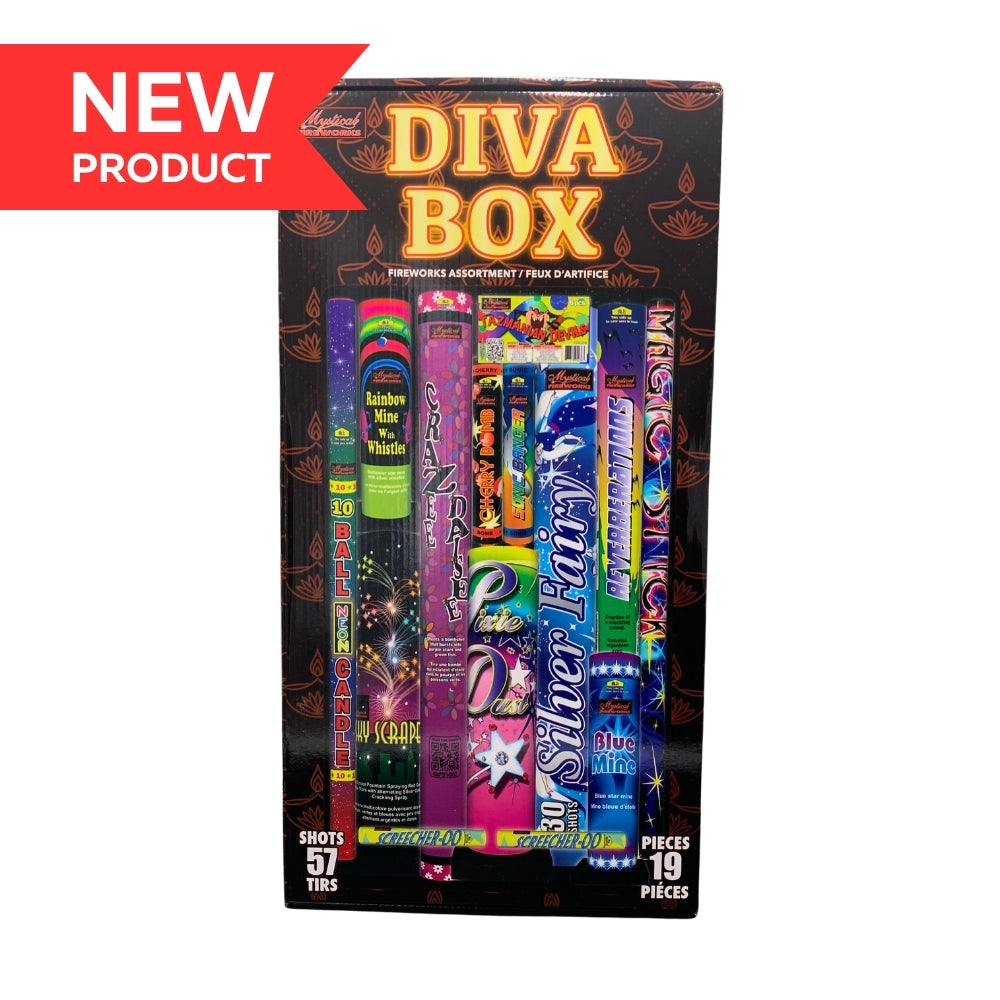 Fireworks Diva Box Kit 57 Shot 19 Piece