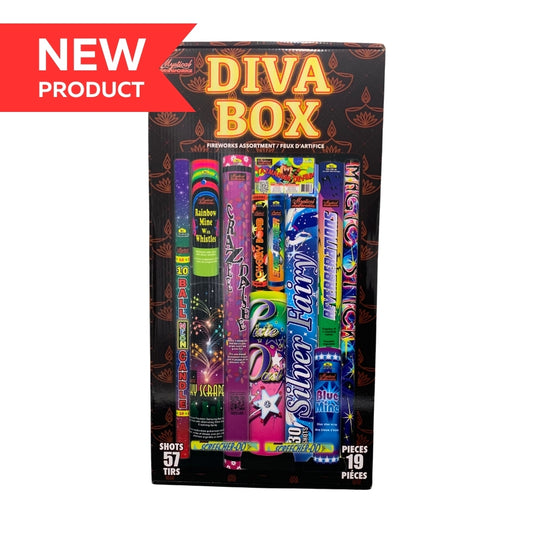 Fireworks Diva Box Kit 57 Shot 19 Piece