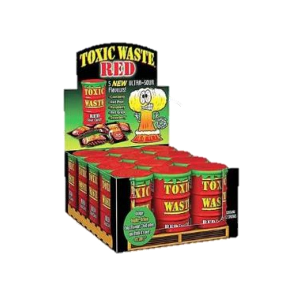 Toxic Waste Drum Sour Red 48g 12/bx