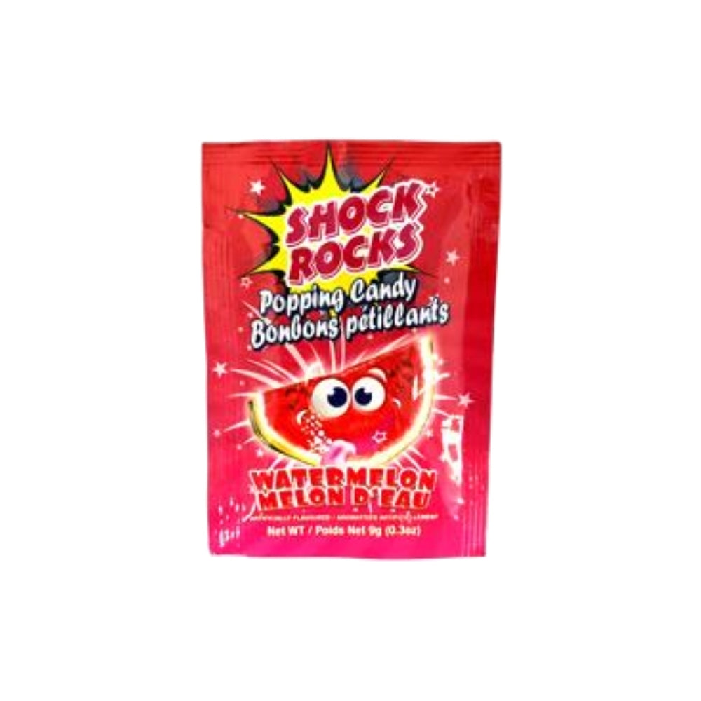 Shock Rocks Popping Candy Watermelon 9g 24/bx