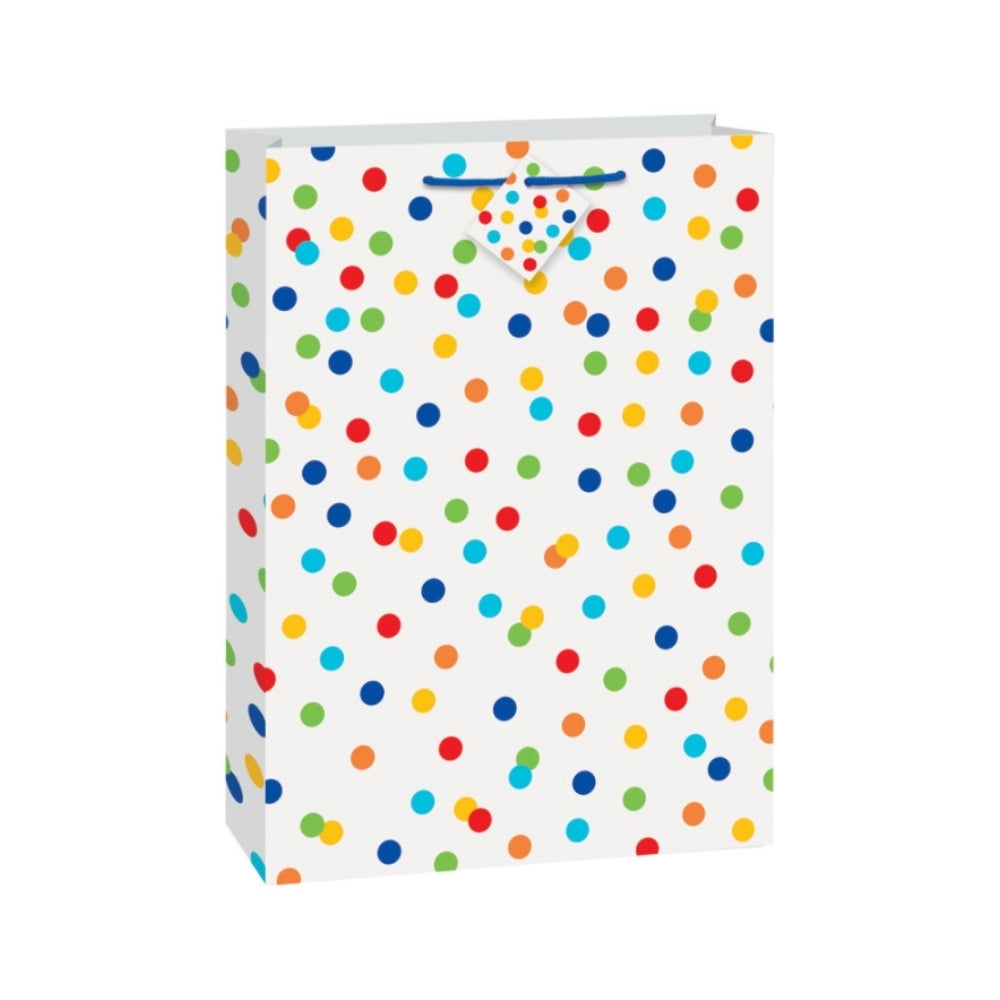 Rainbow Polka Dots Jumbo Gift Bag