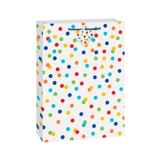 Rainbow Polka Dots Jumbo Gift Bag