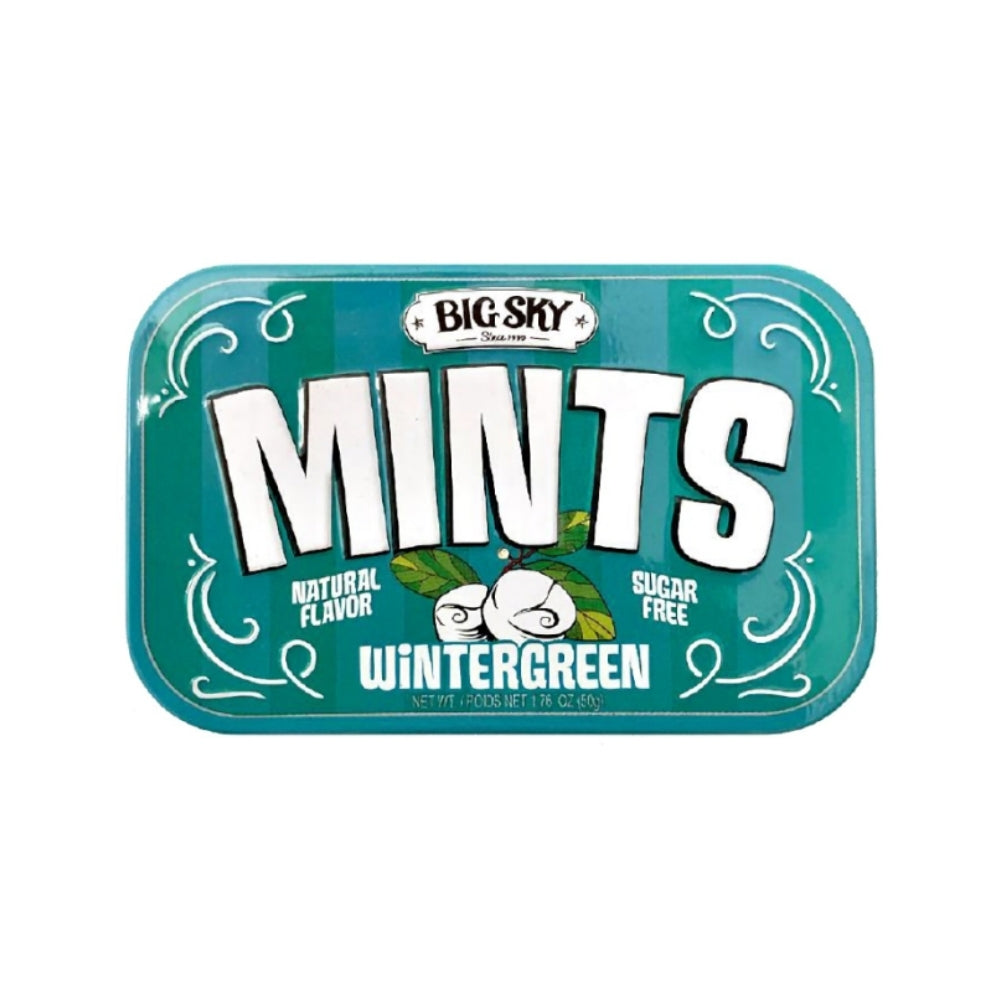 Big Sky Mints Wintergreen 50g Tins 6/bx