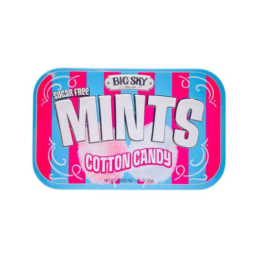 Big Sky Mints Cotton Candy 50g Tins 6/bx