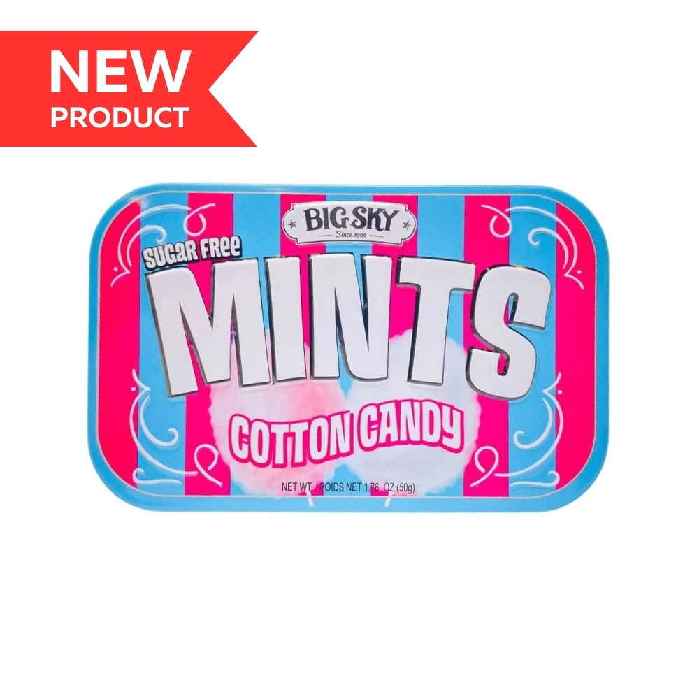 Big Sky Mints Cotton Candy 50g Tins 6/bx