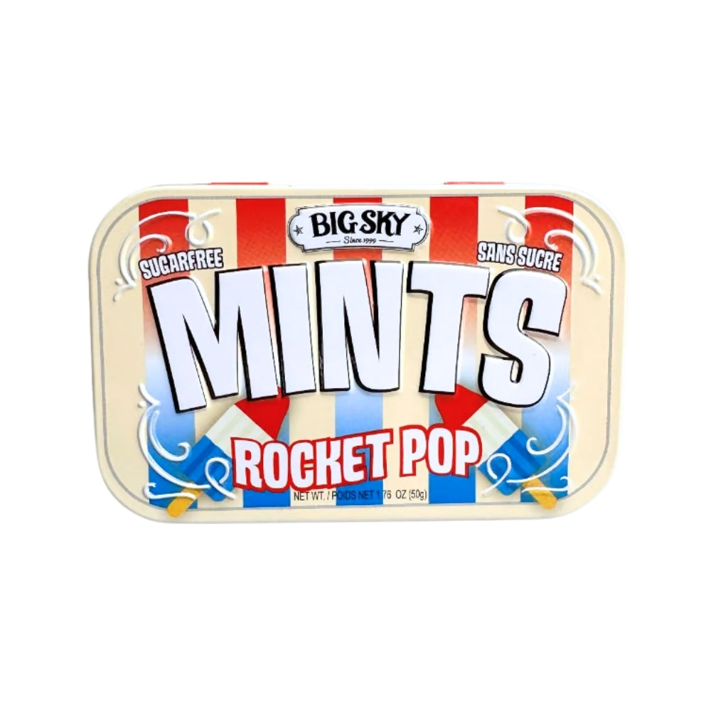 Big Sky Mints Rocket Pop 50g Tins 6/bx