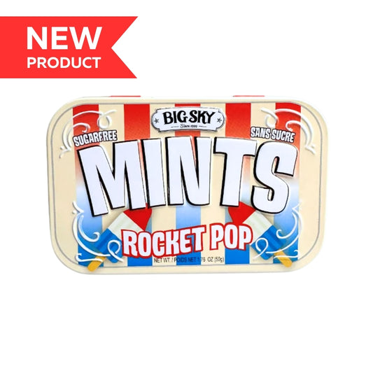 Big Sky Mints Rocket Pop 50g Tins 6/bx
