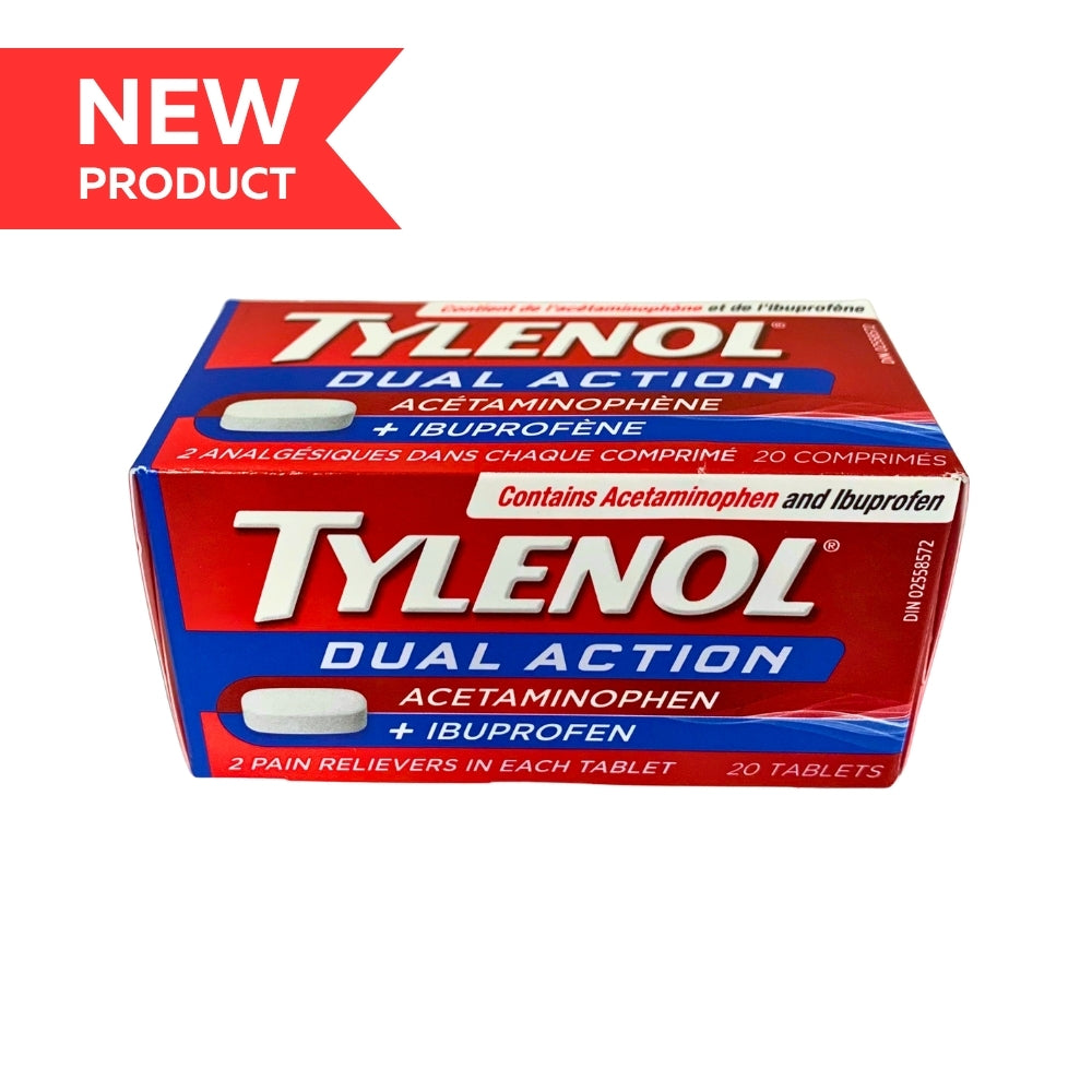 Tylenol Dual Action Acetaminophen & Ibuprofen 20's