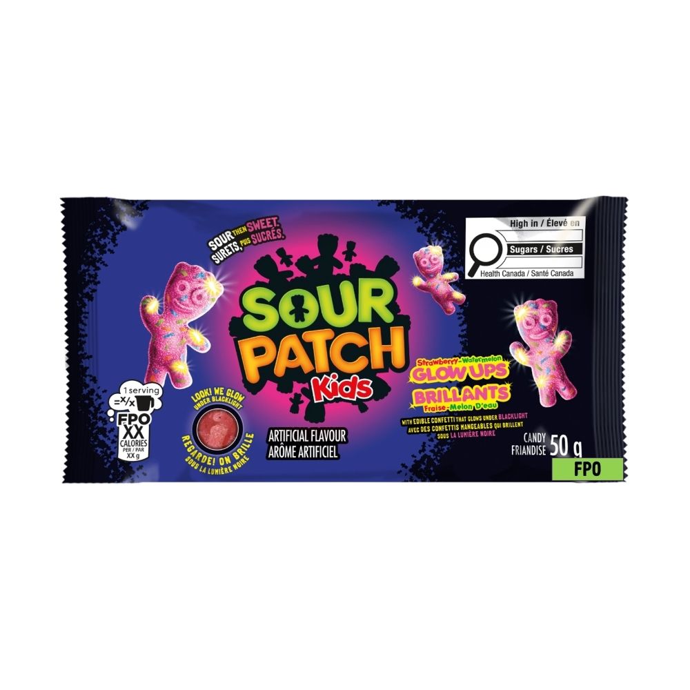Sour Patch Kids Glow Ups 50g 18/bx