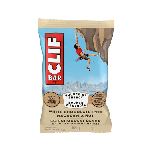 Clif Bar White Chocolate Macadamia 68g 12/bx