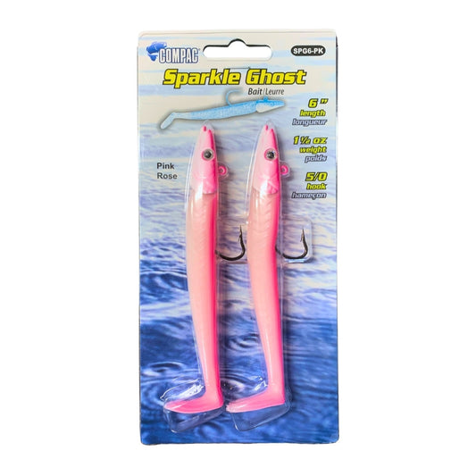 Sparkle Ghost 6" 2pc Pink