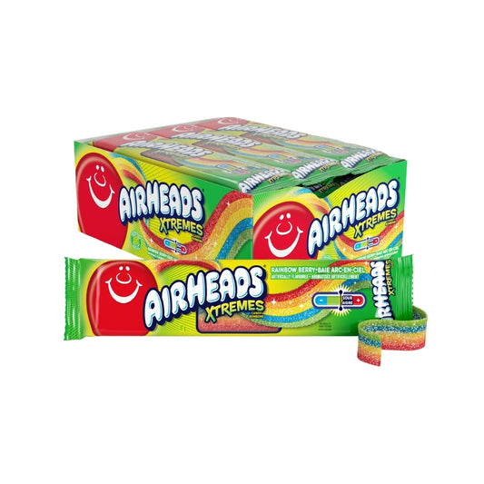 Airheads Xtreme Belts Rainbow Berry 57g 18/box