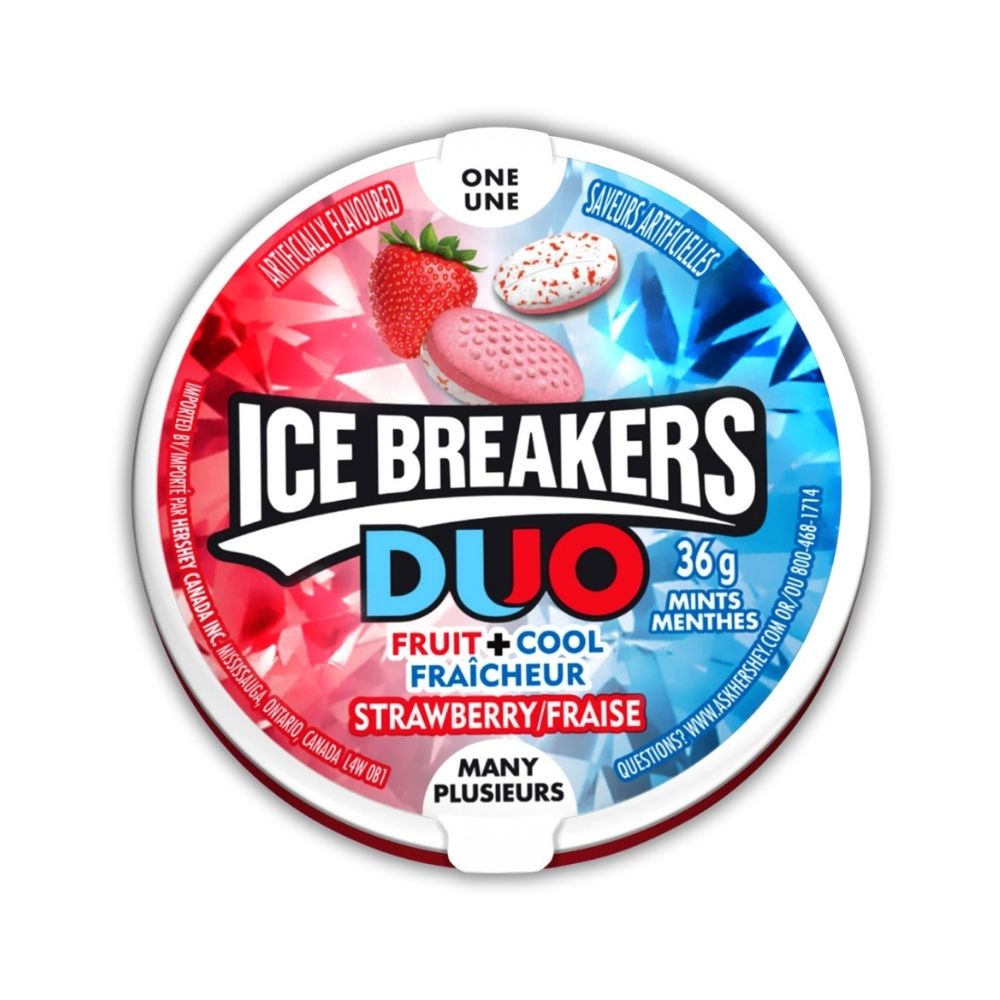 Ice Breakers Duo Strawberry 36g 6/bx
