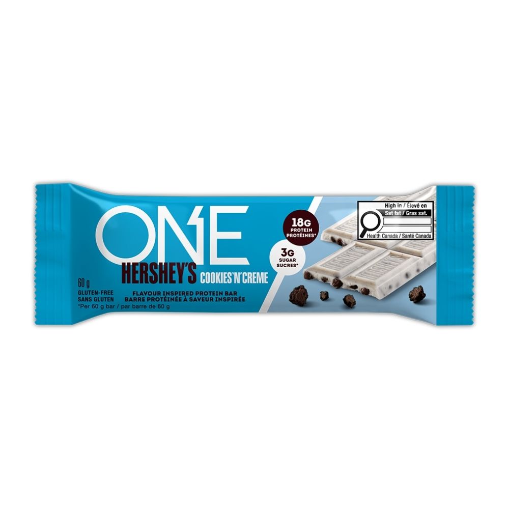 Hershey One Cookies N Creme Protein Bar 60g 12bx