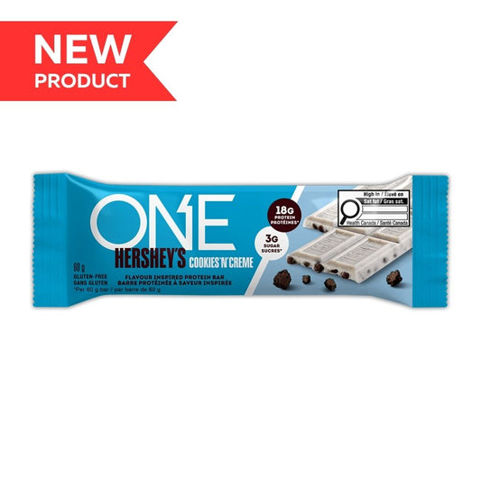 Hershey One Cookies N Creme Protein Bar 60g 12bx
