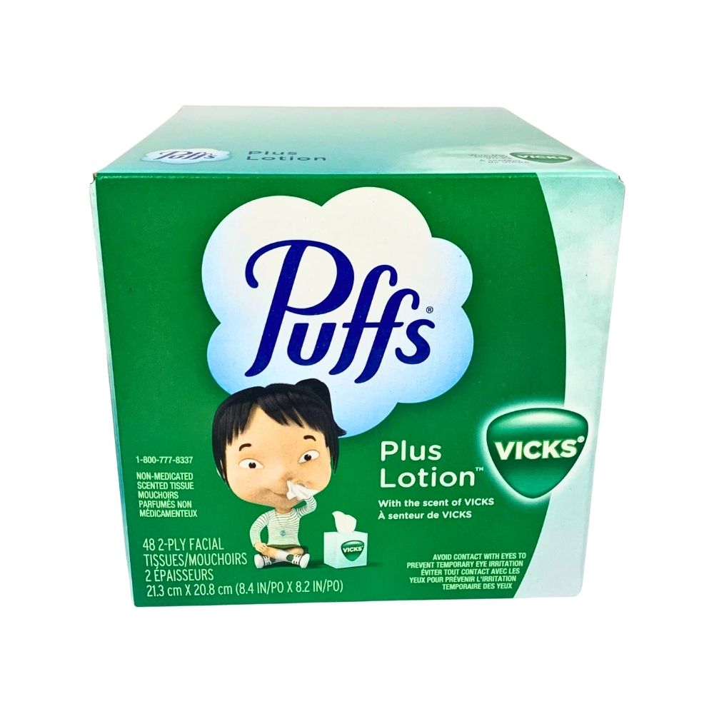 Puffs Plus Lotion 2-Ply Facial Tissue 48's