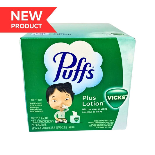 Puffs Plus Lotion 2-Ply Facial Tissue 48's