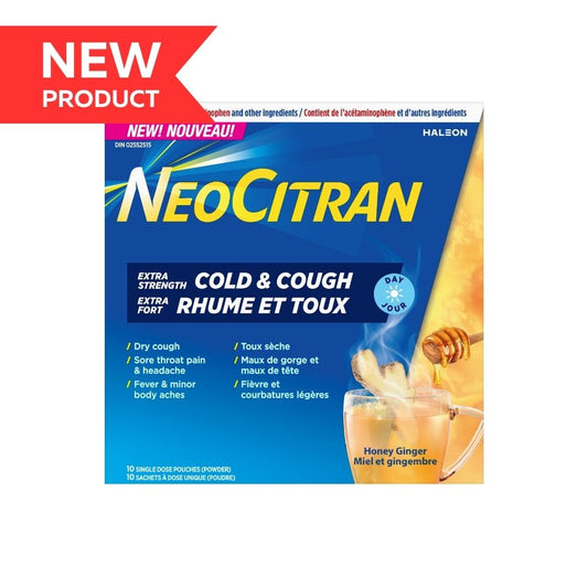 NeoCitran XS Cold & Cough Day Honey Ginger 10's